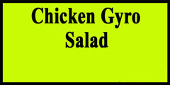 Chicken Gyro Salad